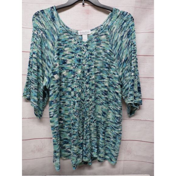 Lot of 6 Plus Size 2X Tops Blouses Jacket d&co Worthington Onque - Picture 8 of 16